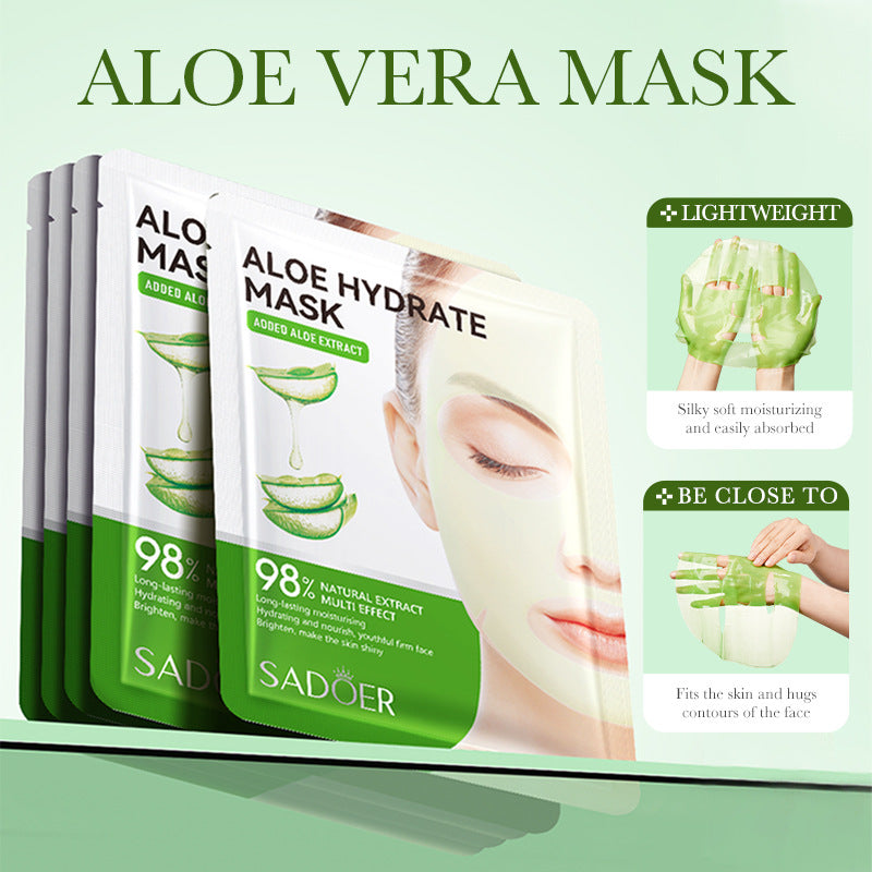 Aloe Vera Moisturizing and Moisturizing Mask, Nourishing and Hydrating Skin Rejuvenation Mask Sticker