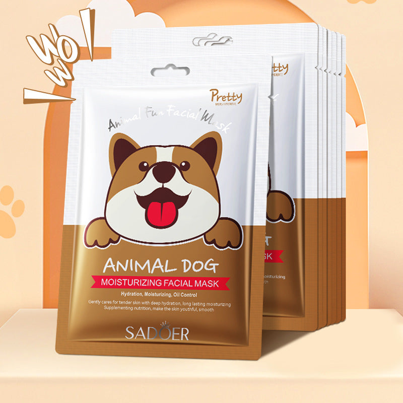 Animal Puppy Pattern Moisturizing Mask, Hydrating and Moisturizing Mask