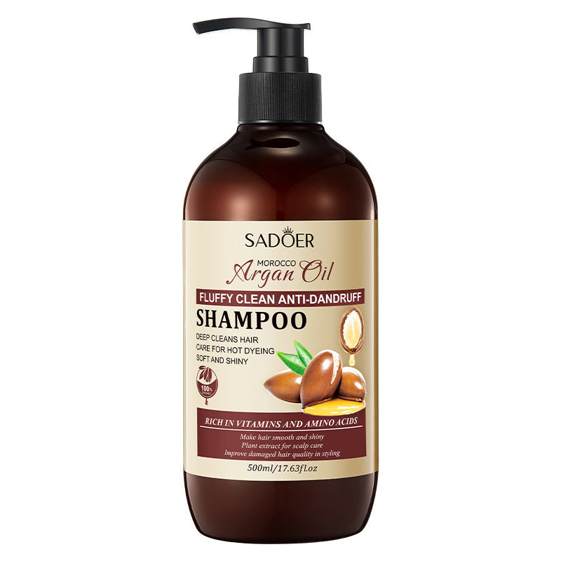 Argan Oil Fluffy Cleansing Anti-Dandruff Shampoo Refreshing Softening Shampoo