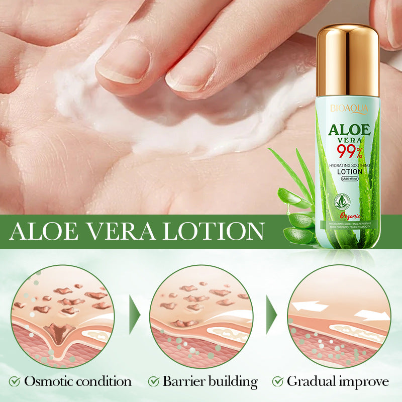 Aloe Vera Hydrating Soothing Lotion, Moisturizing and Firming Skin Water Lotion