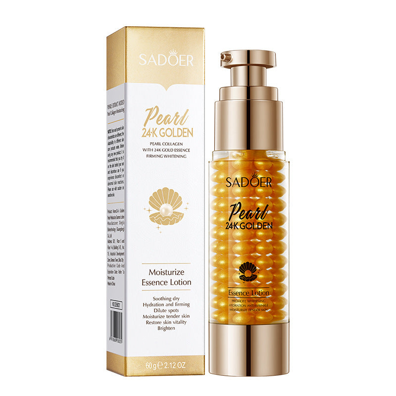 24K Gold Pearl Collagen Whitening Moisturizing Serum, Skin Rejuvenation Moisturizing Lotion