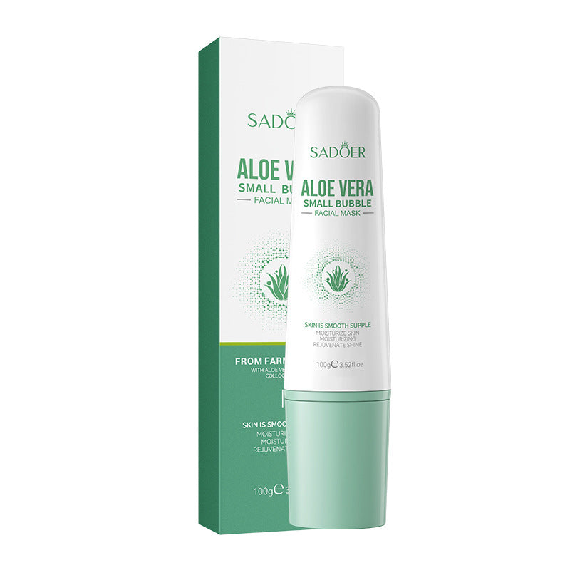 Aloe Vera Small Bubble Mask, Deep Cleansing and Moisturizing Blackhead Removal Mud Mask