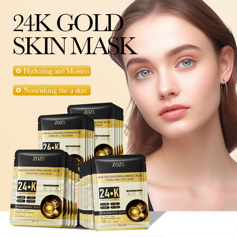 24k Hyaluronic Acid Moisturizing Mask, Moisturizing and Caring Skin Mask