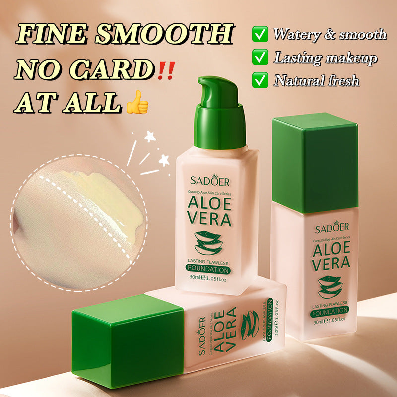 Aloe Vera Makeup-holding Flawless Foundation Lasts Long and Is Not Easy To Take Off Makeup. No Powder Card Concealer Foundation