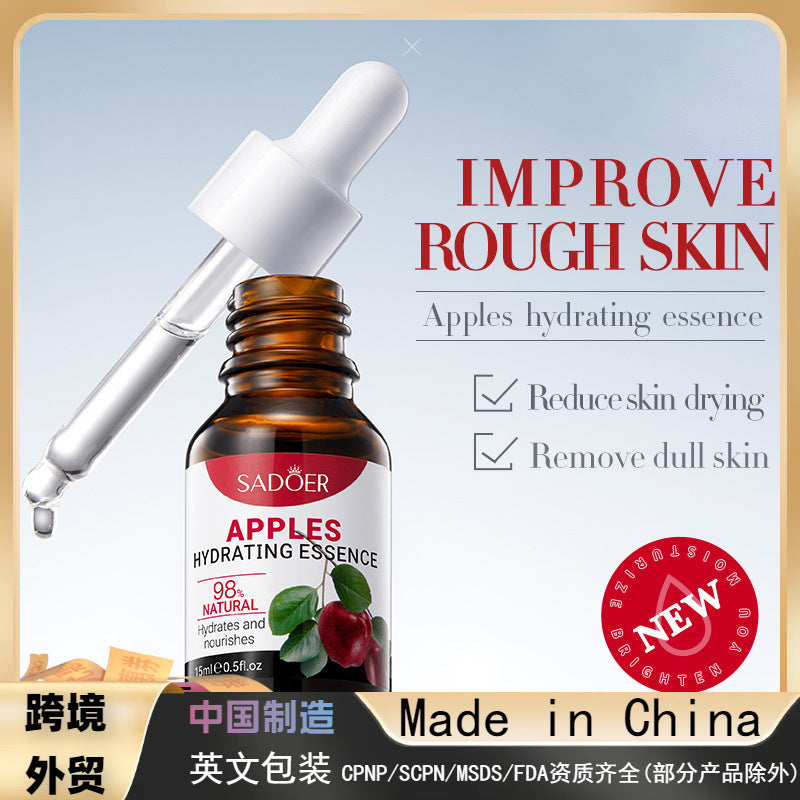 Apple Moisturizing Serum Fruit Hydrating Moisturizing Fine Pore Improving Acne Mark Facial Solution