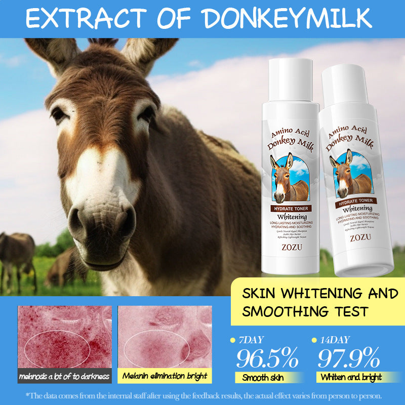 All English ZOZU donkey milk toner, moisturizing, moisturizing and moisturizing water