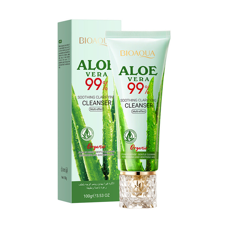 Aloe Vera Soothing Smooth Cleanser, Gentle Cleansing Facial Cleanser