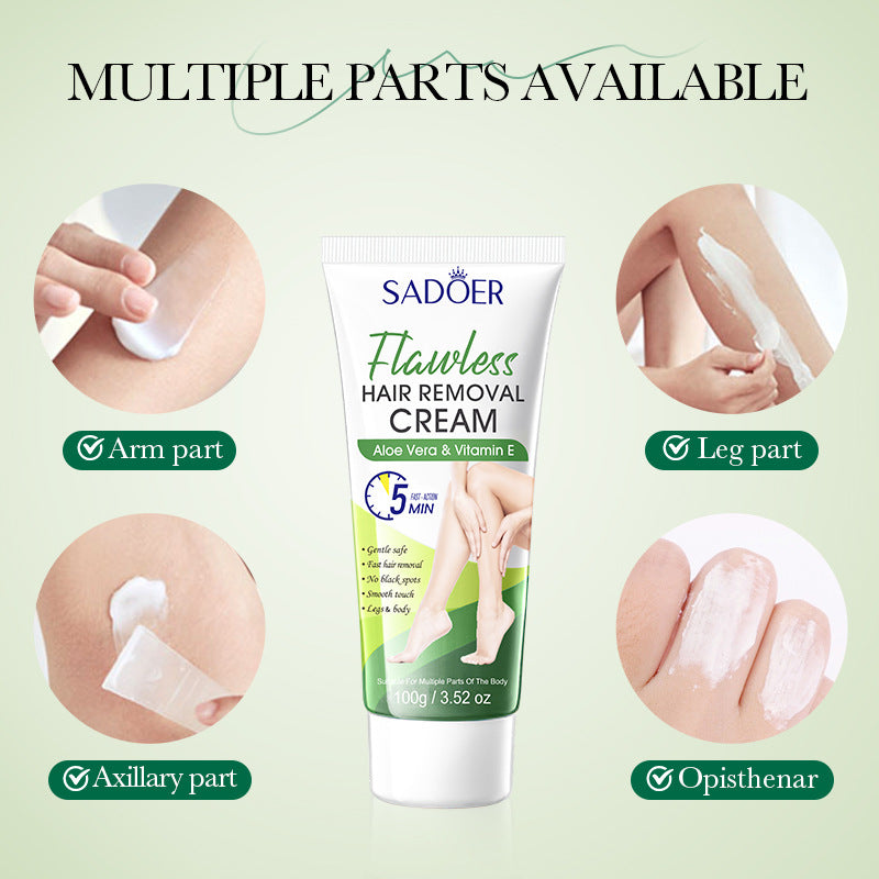 Aloe Vera VE Smooth Flawless Hair Removal Cream No Underarm Hair Removal Cream