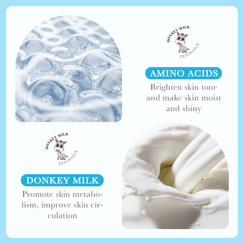 Amino Acid Donkey Milk Body Lotion Moisturizing Firming Brightening Skin Tone Body Lotion