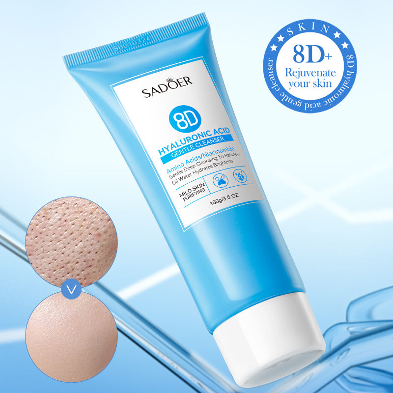 8D Hyaluronic Acid Gentle Cleanser, No Facial Cleanser