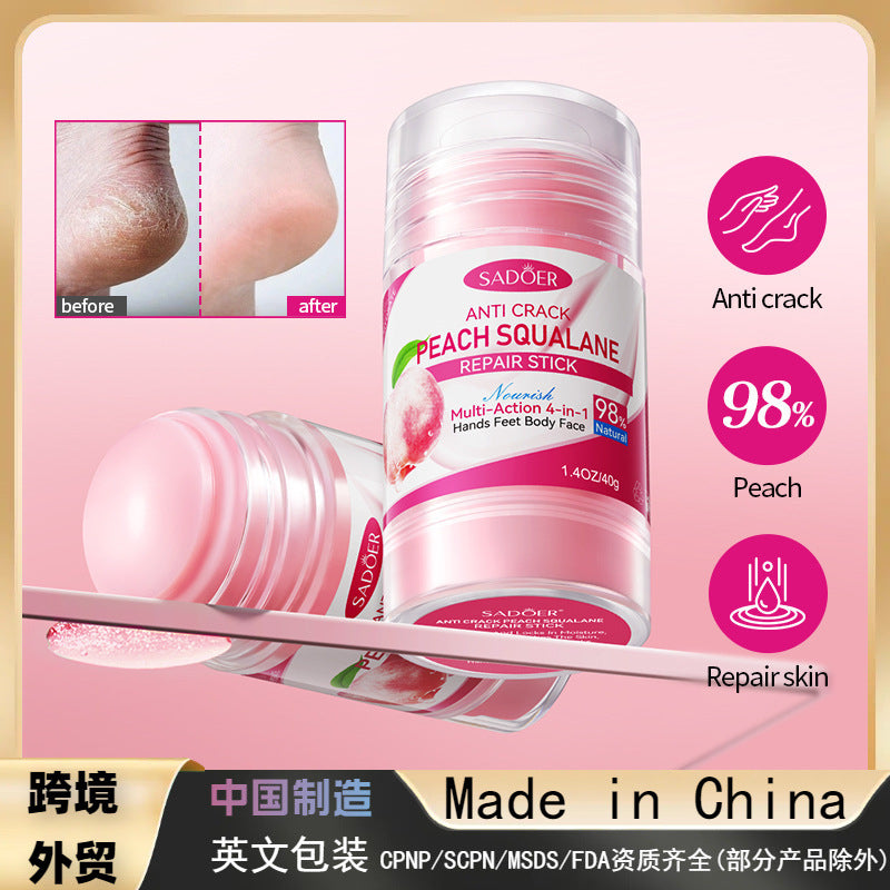 Anti-cracking Squalane Peach Stick Anti-cracking Foot Cream