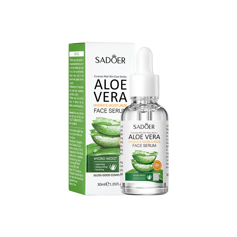 Aloe Vera Refreshing Cleanser, Moisturizing and Moisturizing Toner, Lotion, Serum