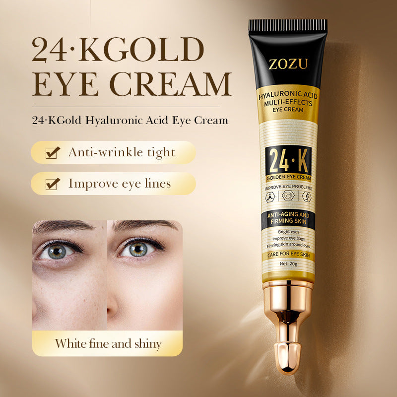 24K Hyaluronic Acid Multi-effect Eye Cream, Hydrating and Moisturizing Eye Cream
