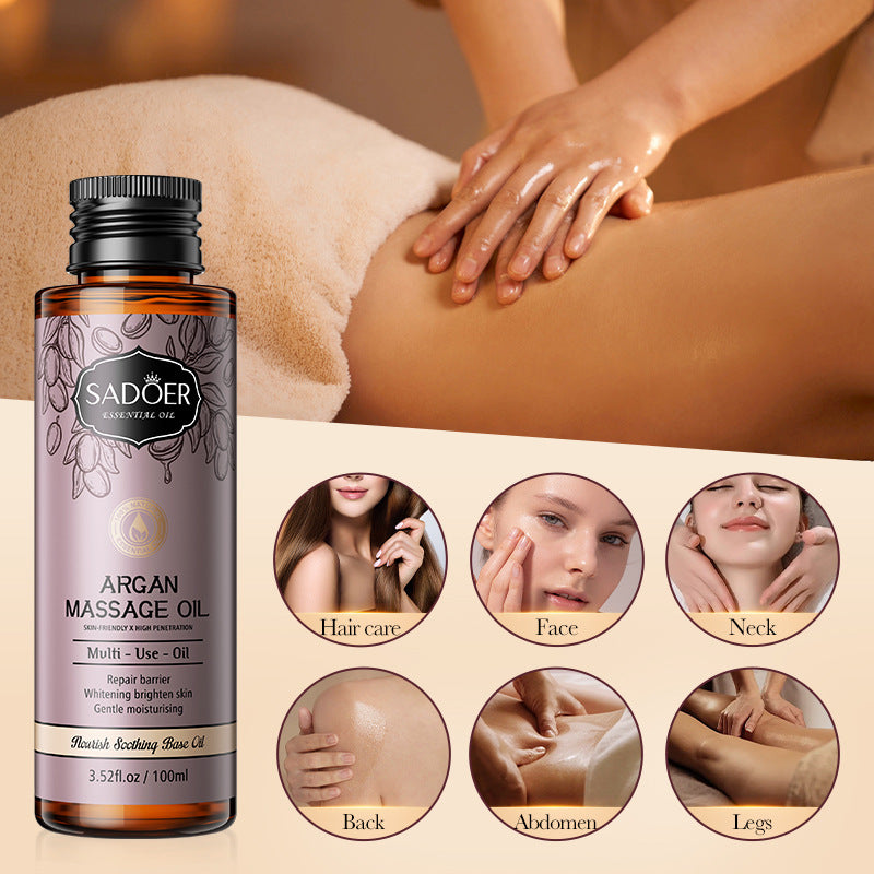 Argan Oil Basic Massage Oil Moisturizes Skin Soft Body Essential Oil