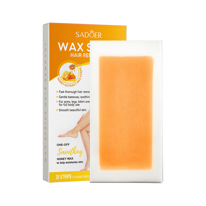 Aloe Vera Gentle Soothing Double Sided Hair Removal Wax Paper to Remove Underarm Hair Leg Hair Removal Cream