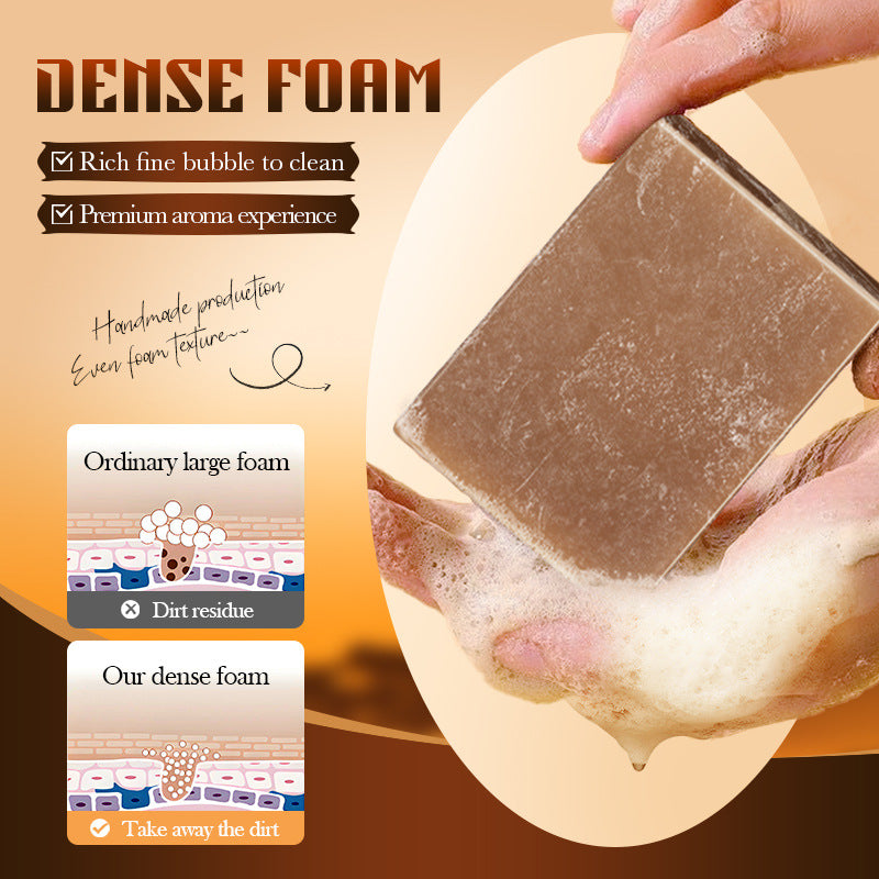 African Handmade Essential Oil Black Soap, Universal Handmade Soap for Cleansing the Body