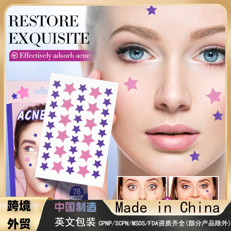 Acne repair stickers, colored acne stickers, students remove acne