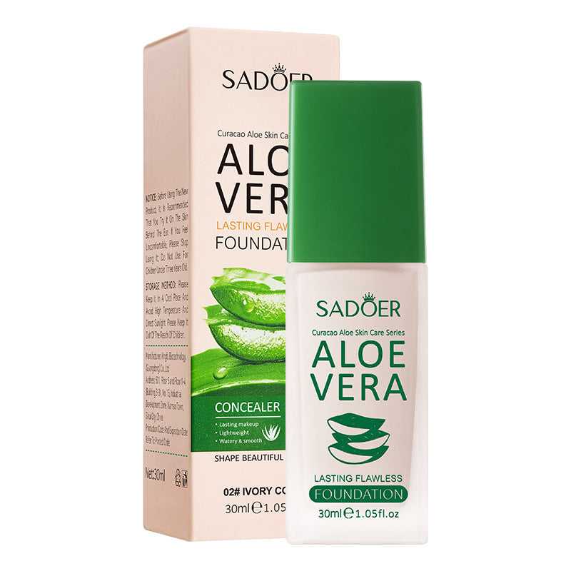 Aloe Vera Makeup-holding Flawless Foundation Lasts Long and Is Not Easy To Take Off Makeup. No Powder Card Concealer Foundation