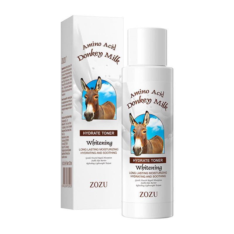 All English ZOZU donkey milk toner, moisturizing, moisturizing and moisturizing water