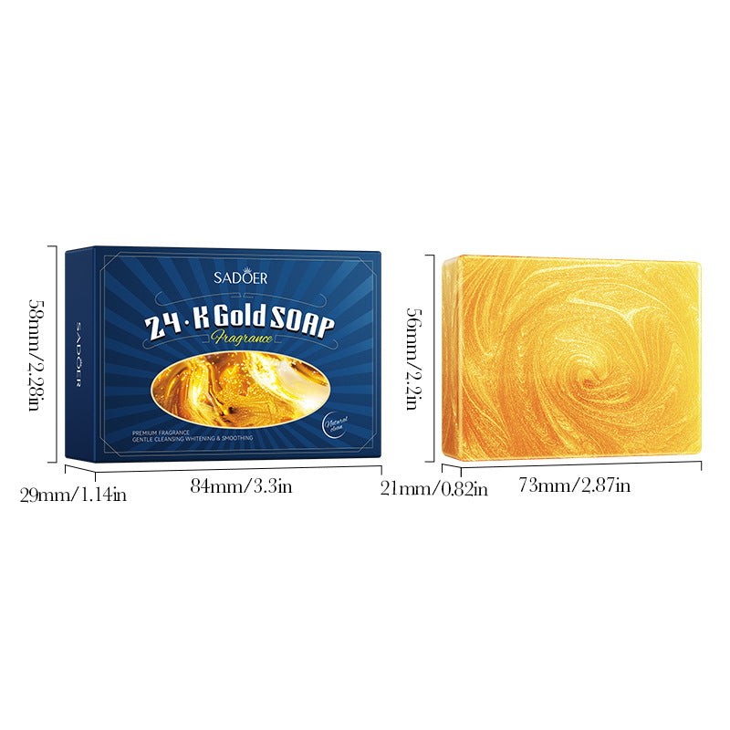 24K gold handmade essential oil soap, universal handmade soap for cleaning the body