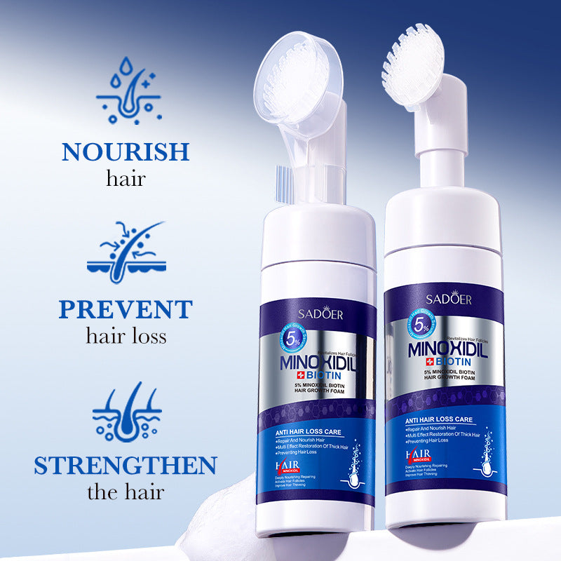 5% Minoxidil Biotin Hair Growth Foam Conditioner