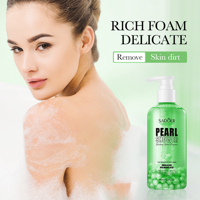 Aloe Vera Pearl Body Wash, Clean and Smooth Fragrance Body Wash
