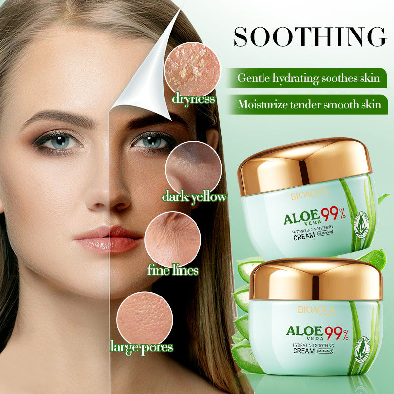 Aloe Vera Hydrating Soothing Cream, Moisturizing Skin Moisturizing Cream