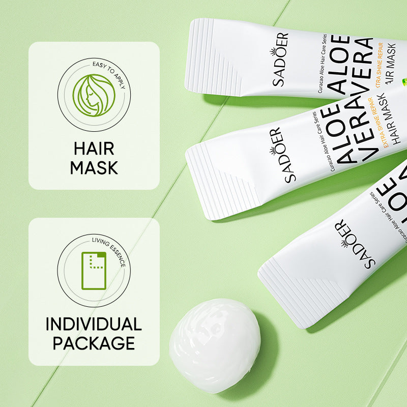 Aloe Vera Super Brightening Repair Hair Mask, Repair and Nourish, Soft and Smooth Lazy