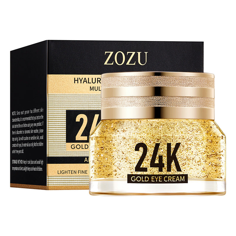 24K Gold Hyaluronic Acid Anti-Wrinkle Multi-Effect Eye Cream, Moisturizing and Caring Eye Cream