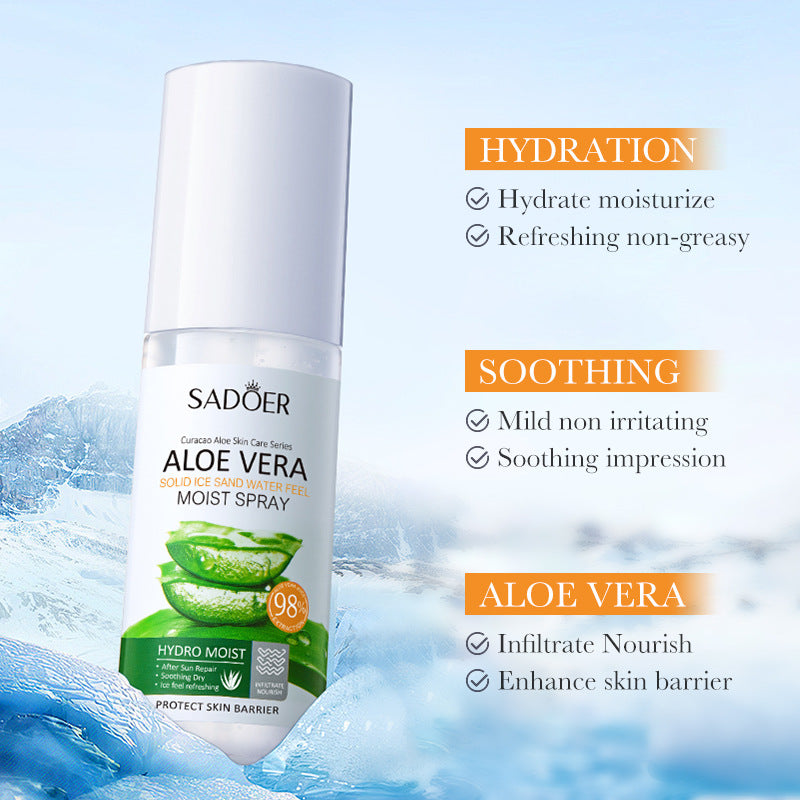 Aloe Vera Solid Smoothie Water Sensing Spray, Hydrating Toner Spray