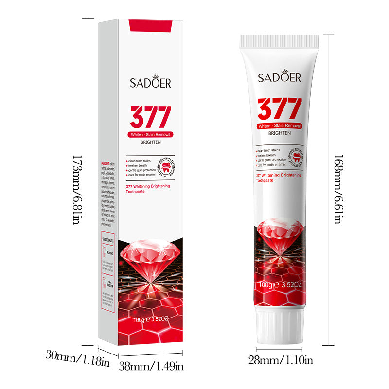 377 Star Diamond Brightening White Toothpaste, Deep Cleansing Teeth Toothpaste  Wholesale
