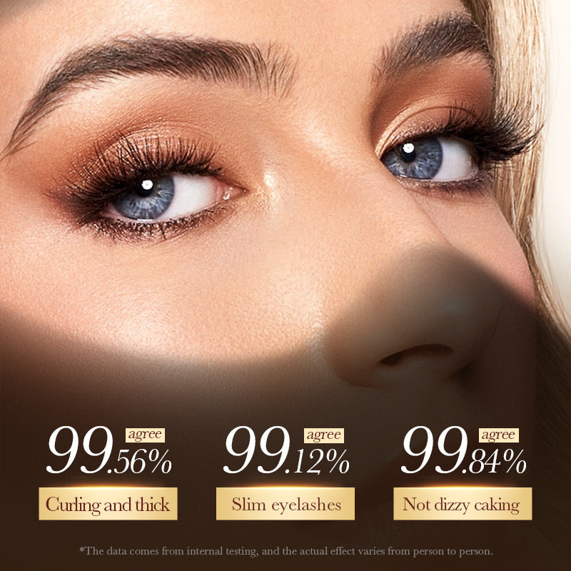 4D Slender Curled Mascara, Curled Eyelashes Thick and Slender