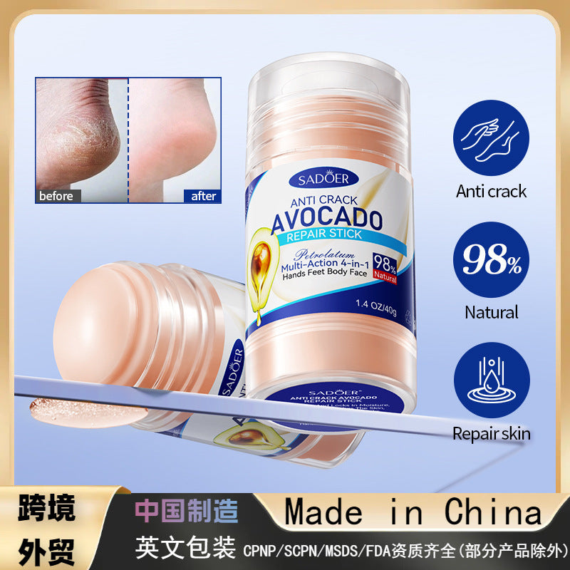 Anti-cracking Vaseline Avocado Repair Stick Anti-cracking Foot Cream