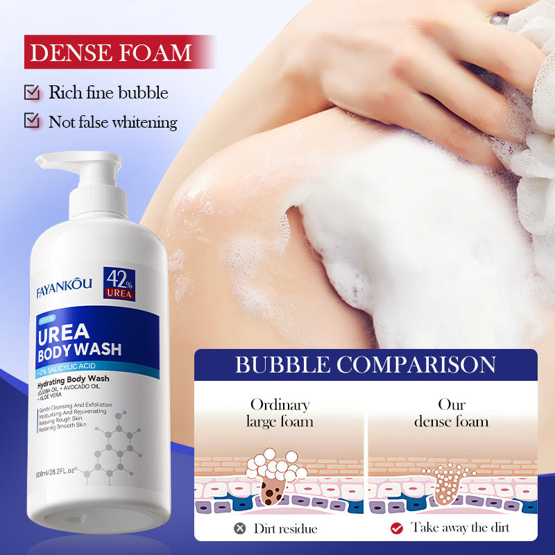 All English FAYANKOU Urea Hydrating Body Wash, Deep Cleansing Body Wash