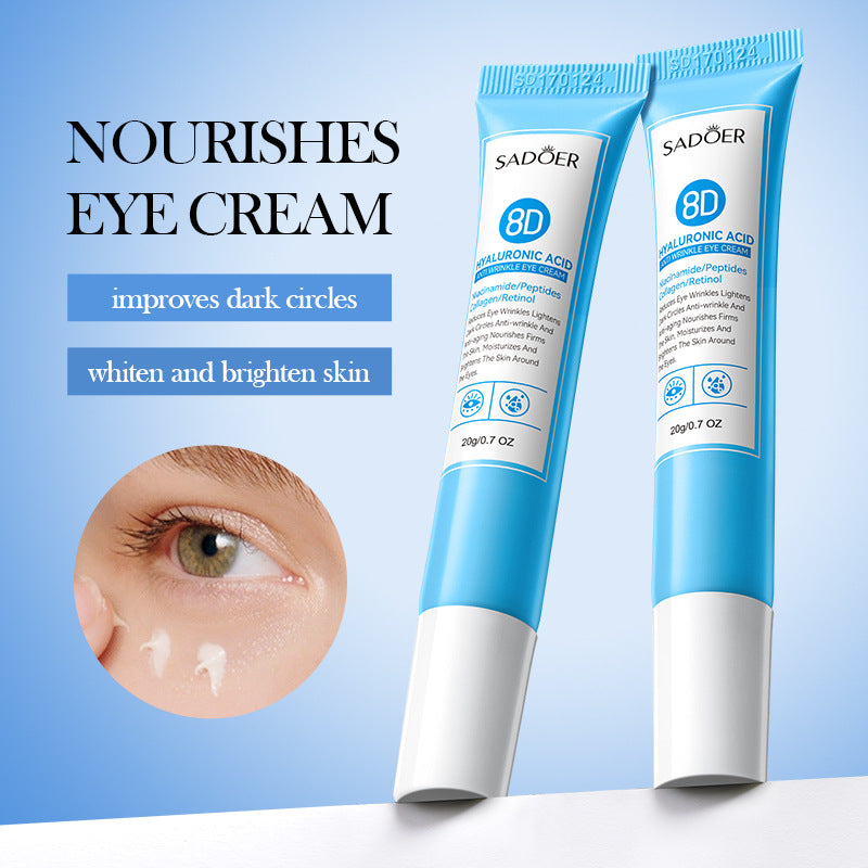 8D Hyaluronic Acid Anti-Wrinkle Firming Eye Cream, Eye Moisturizing Eye Cream