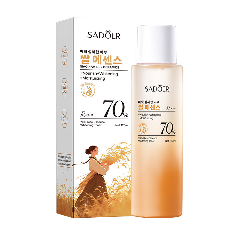 70% Rice Essence Whitening Toner, Hydrating, Moisturizing, Moisturizing, Enhancing and Gentle Toning