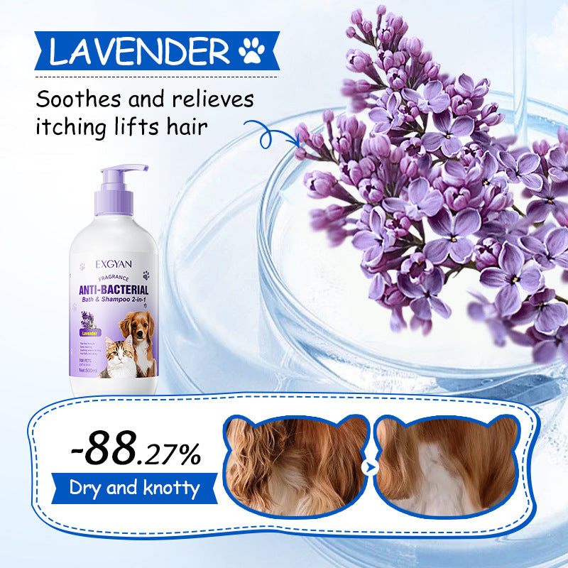 All English EXGYAN Pet Kitten Puppy, Lavender Bath Shampoo 2-in-1