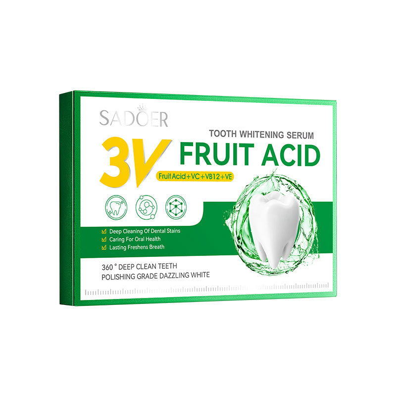 3V fruit acid tooth serum, clean teeth and freshen mouth