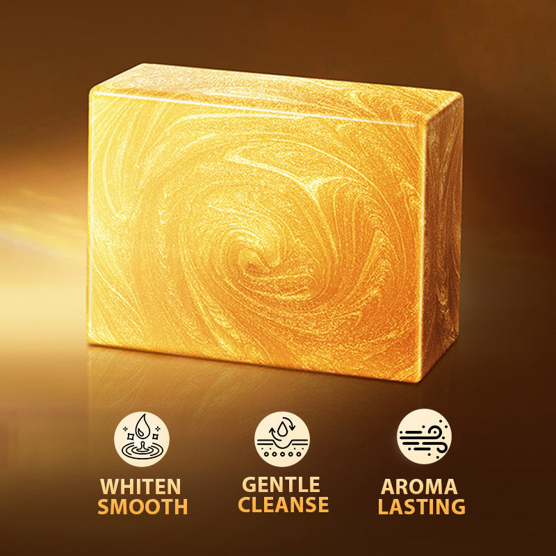 24K gold handmade essential oil soap, universal handmade soap for cleaning the body