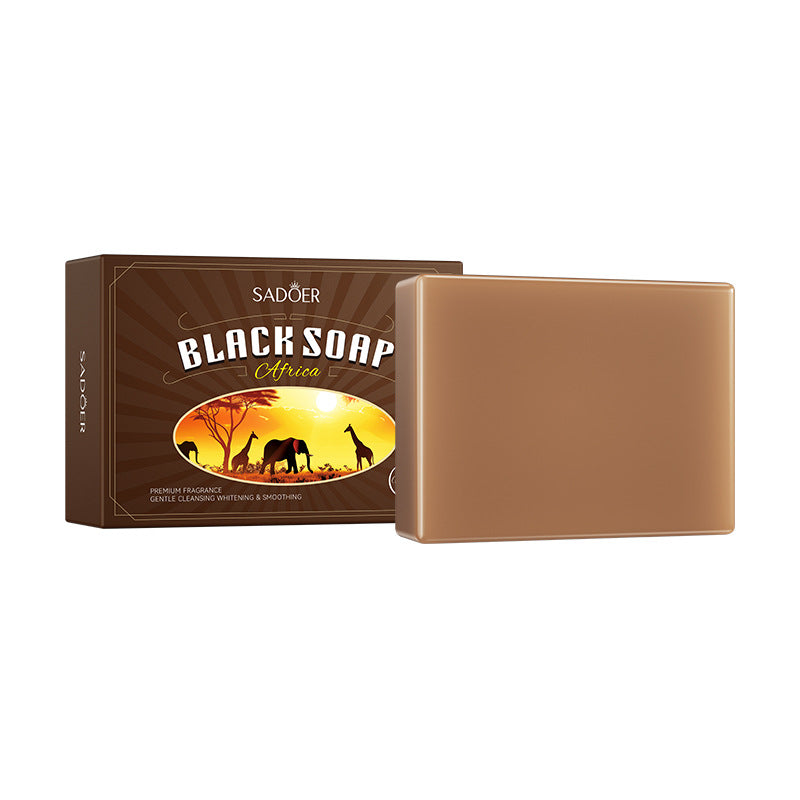 African Handmade Essential Oil Black Soap, Universal Handmade Soap for Cleansing the Body