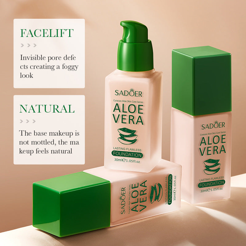 Aloe Vera Makeup-holding Flawless Foundation Lasts Long and Is Not Easy To Take Off Makeup. No Powder Card Concealer Foundation