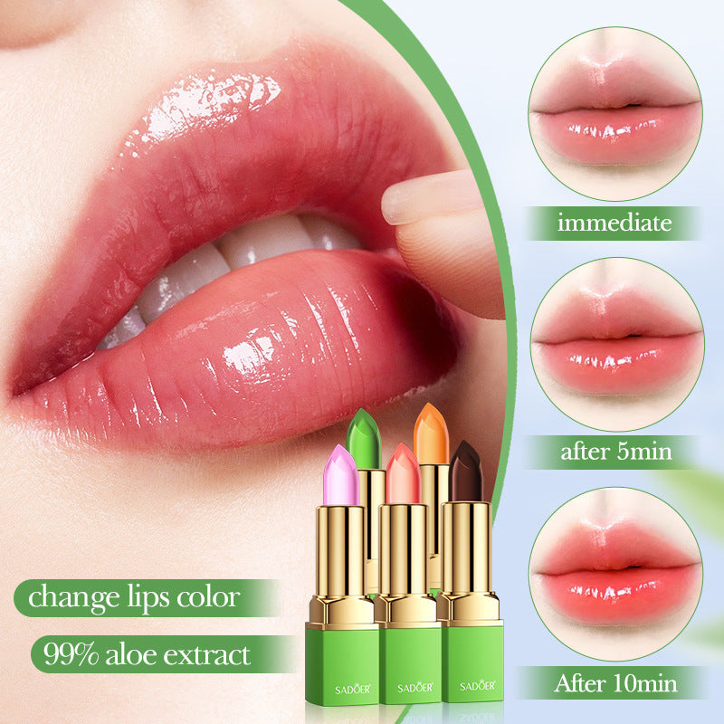 Aloe Vera Jelly Temperature Change Lipstick Luster Is Not Easy To Decolorize Elegant Lipstick