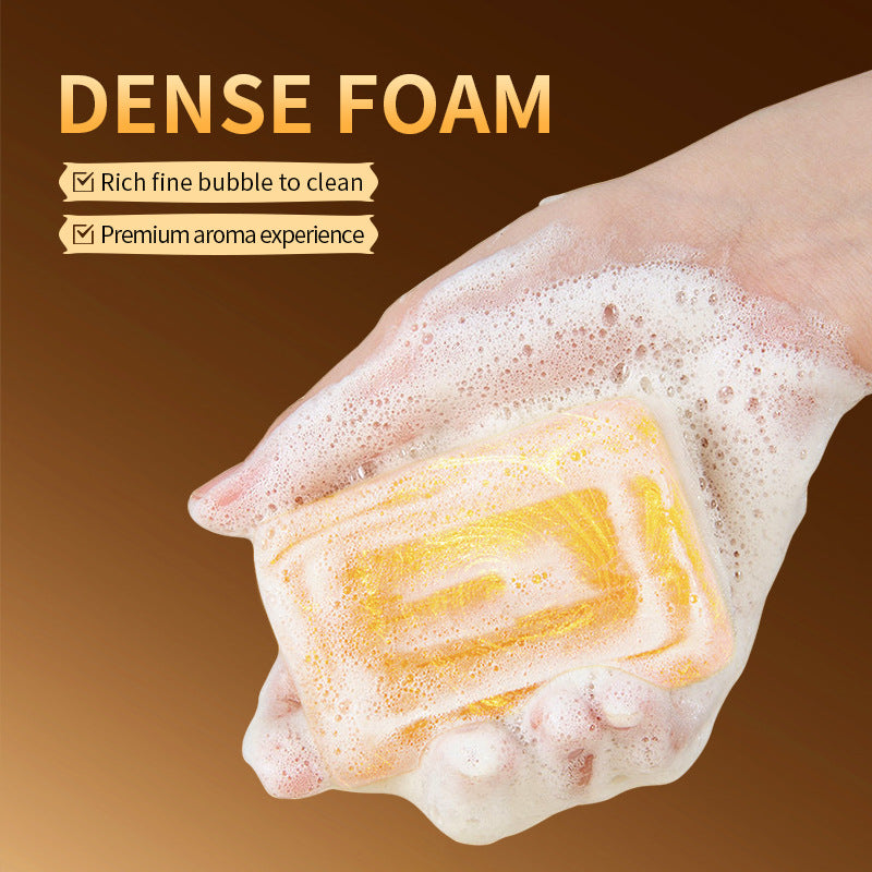 24K gold handmade essential oil soap, universal handmade soap for cleaning the body