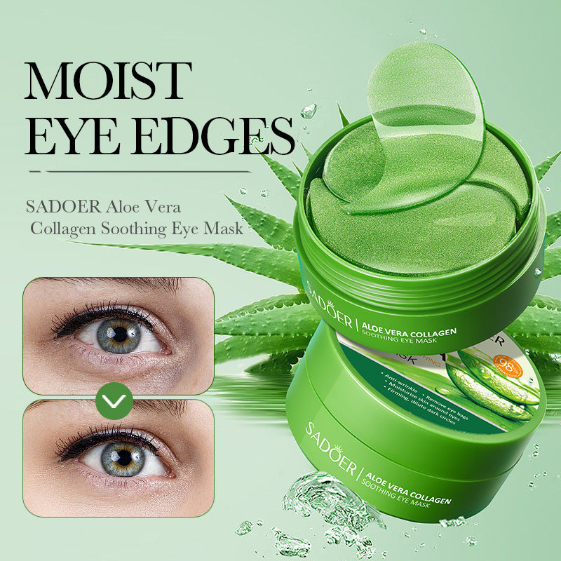 aloe vera  soothing eye mask moisturizing dry eye area eye mask sticker