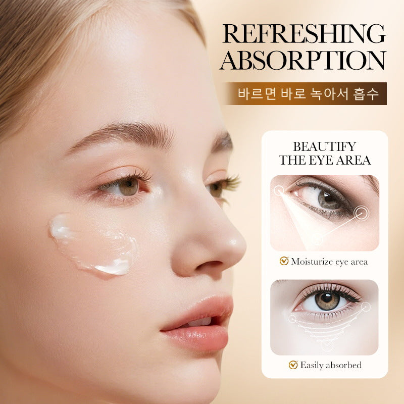 70% Rice Essence Whitening and Anti-Wrinkle Eye Cream, Hydrating and Moisturizing Rejuvenating Eye Cream
