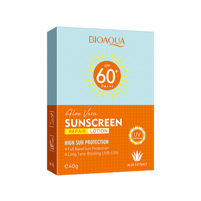 Aloe Vera Sunscreen, Repair Milk, Barrier Cream, Sunscreen, UV Protection, Refreshing and Not Greasy.