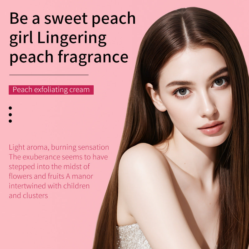 All English Boquanya Peach Exfoliating Cream 140g Cleansing Body Scrub