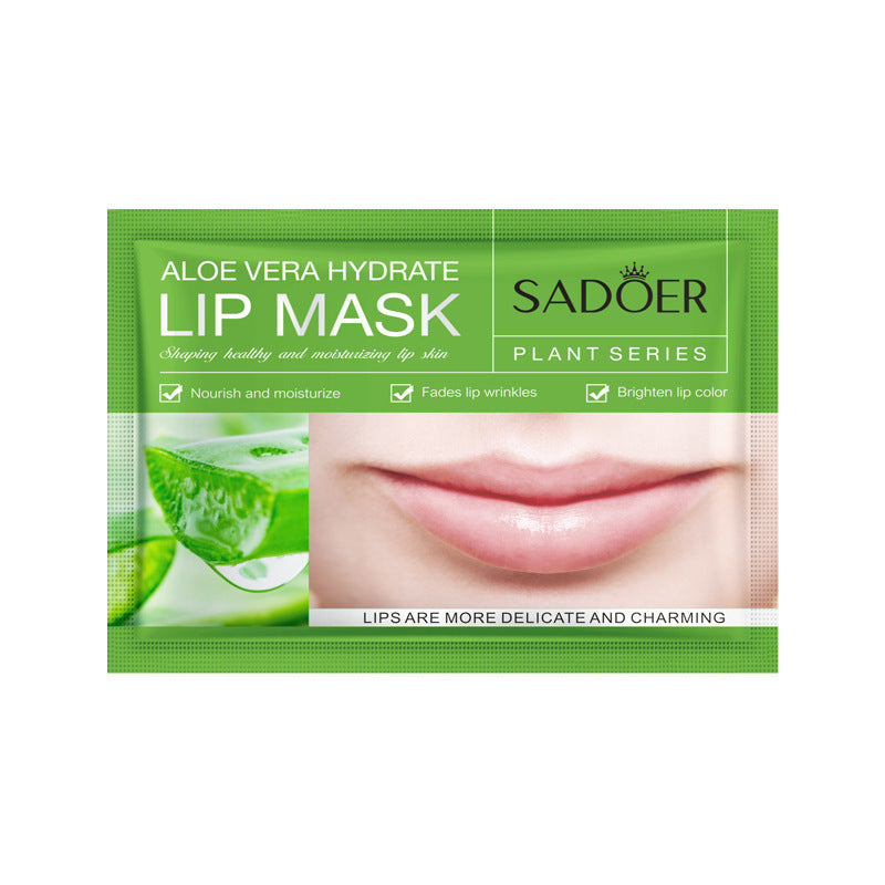 Aloe Vera Moisturizes and Nourishes The Lip Mask, Prevents Dryness and Cracks, and Cares for The Lip Mask Around The Lips.