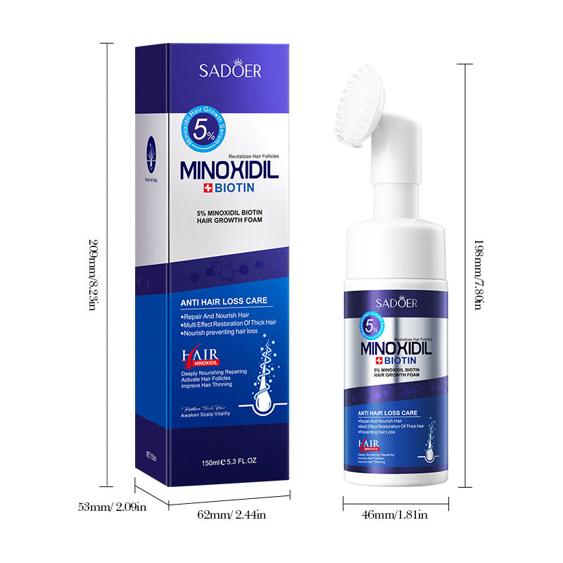 5% Minoxidil Biotin Hair Growth Foam Conditioner