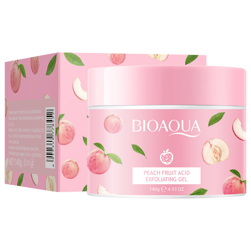 All English Boquanya Peach Exfoliating Cream 140g Cleansing Body Scrub